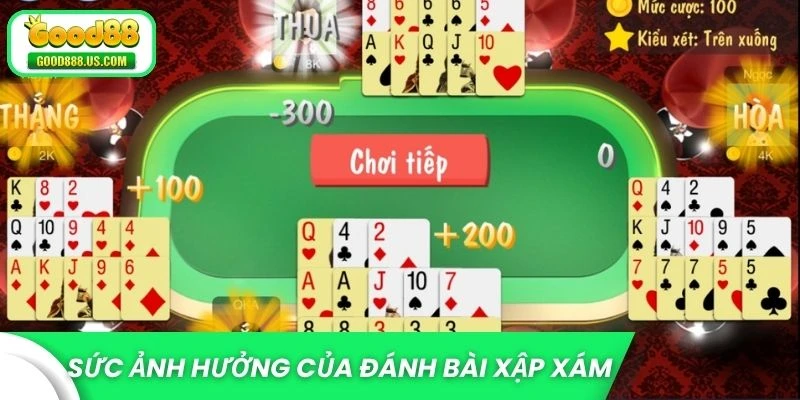 Sức ảnh hưởng của chiến lược đánh bài xập xám